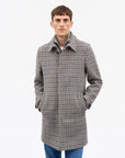 Cane Houndstooth Wool Coat