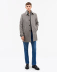 Cane Houndstooth Wool Coat