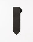 Brown silk jaquard tie