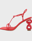 CAVERLEY Coco Heel in Flame Red 23S523C Flame Red FROM EIGHTYWINGOLD - OFFICIAL BRAND PARTNER