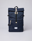 Sandqvist Bernt Backpack in Navy SQA1373 Navy with natural | Shop from eightywingold an official brand partner for Sandqvist Canada and US. 