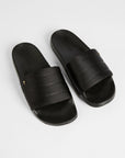 Ted Baker | Padda Black Satin Slides 4 | eightywingold