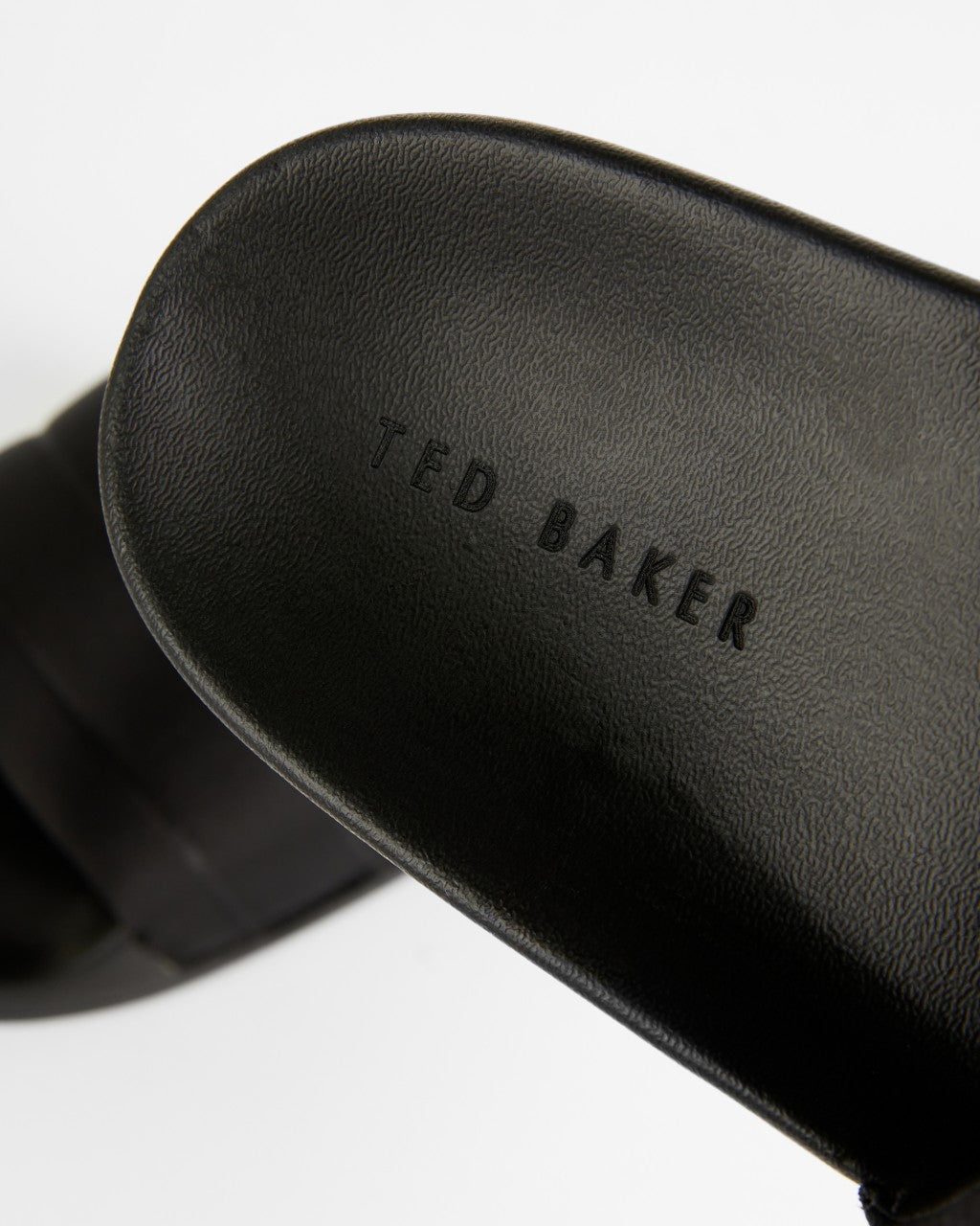 Ted Baker | Padda Black Satin Slides 5 | eightywingold