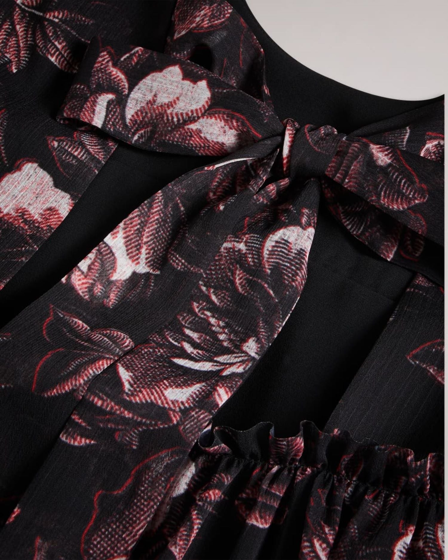 Ted Baker Tiered Ruffle Blouse in Black 263749 | Shop from eightywingold an official brand partner for Ted Baker in Canada and US.