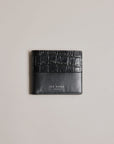 Ted Baker Fabary Leather Croc Effect Bifold Wallet in Black 270585 | Shop from eightywingold an official brand partner for Ted Baker in Canada and US.