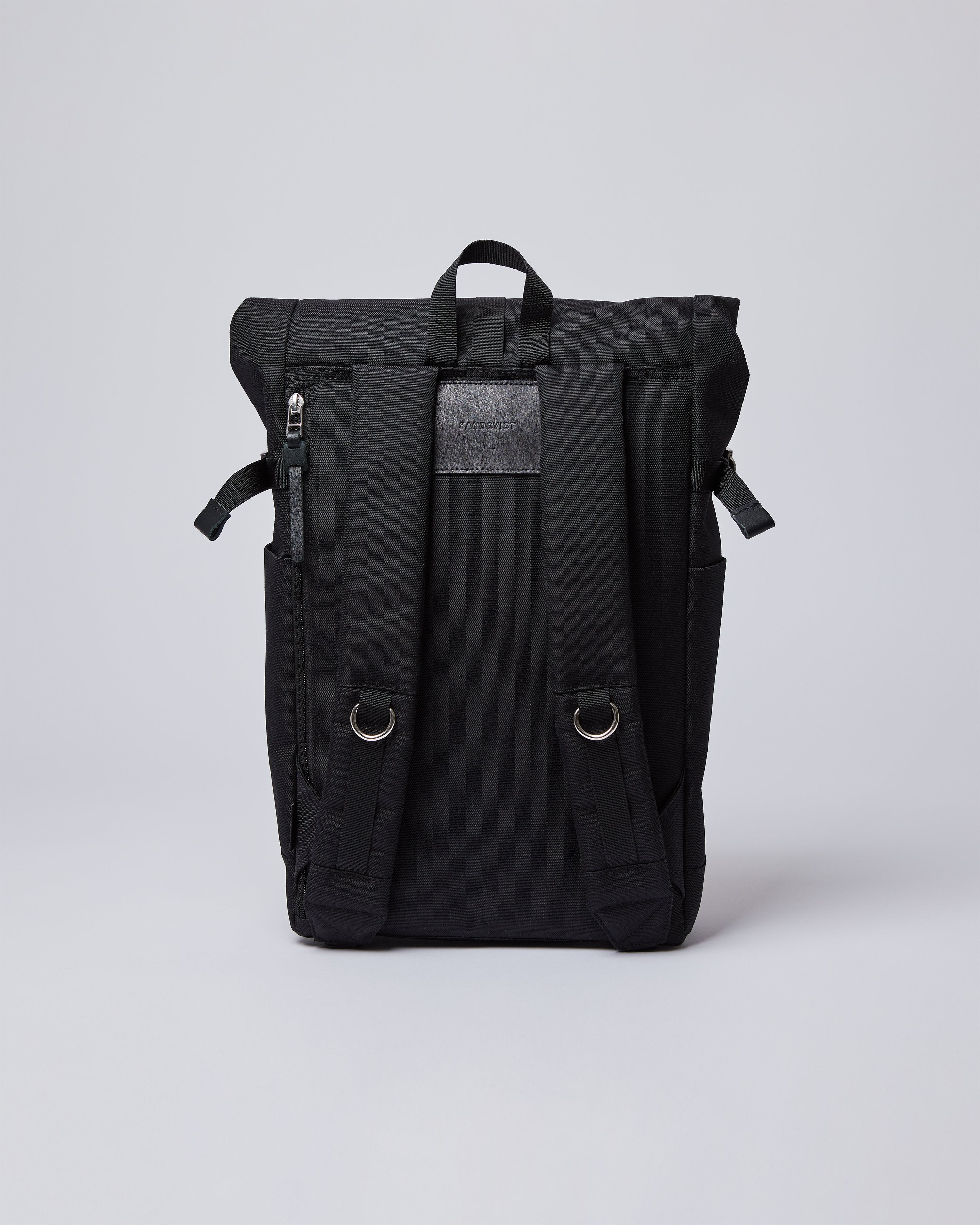 Sandqvist Ilon Backpack in Black SQA1496 Black with black webbing | Shop from eightywingold an official brand partner for Sandqvist Canada and US. 