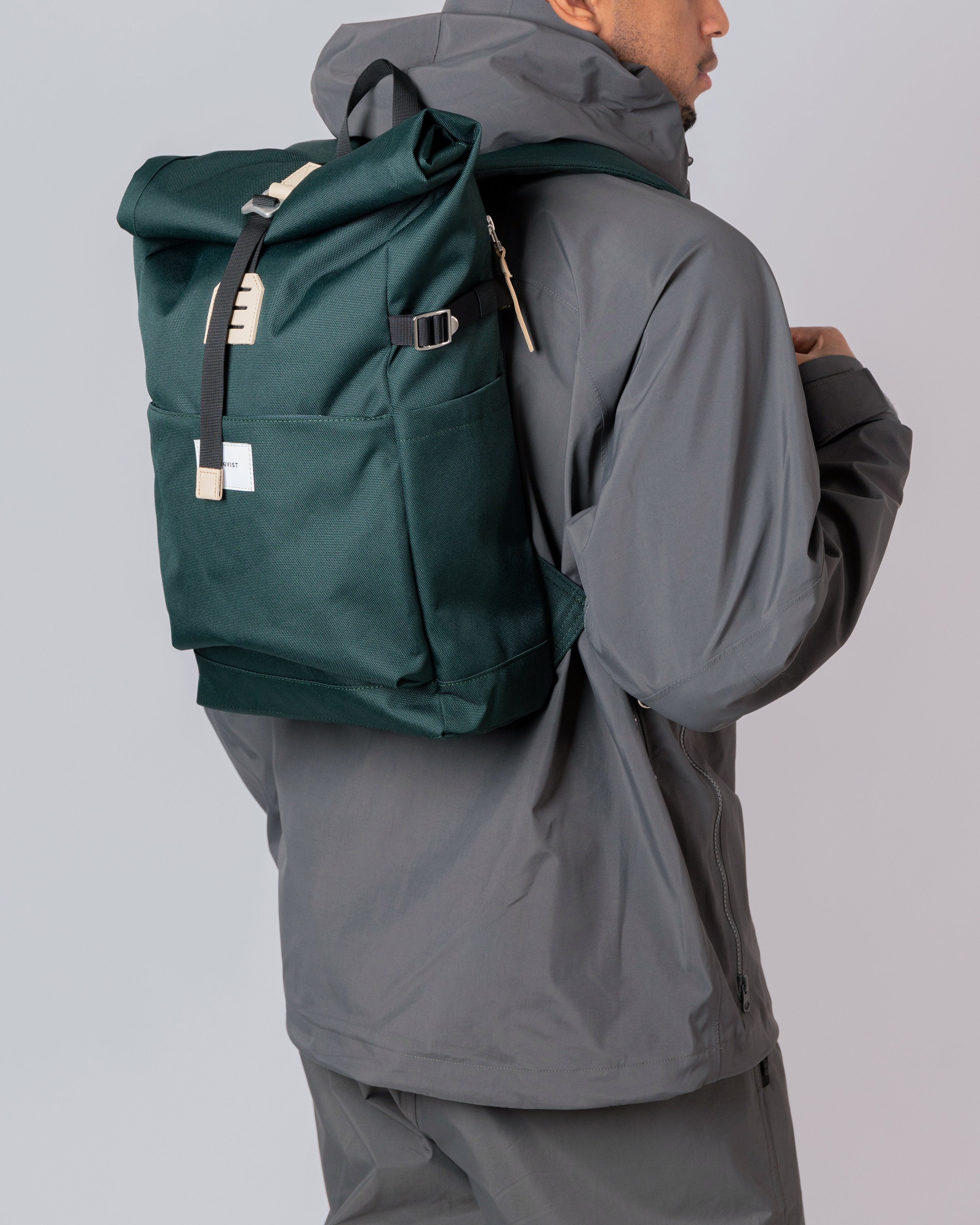 Sandqvist Ilon Backpack Man Dark green one size