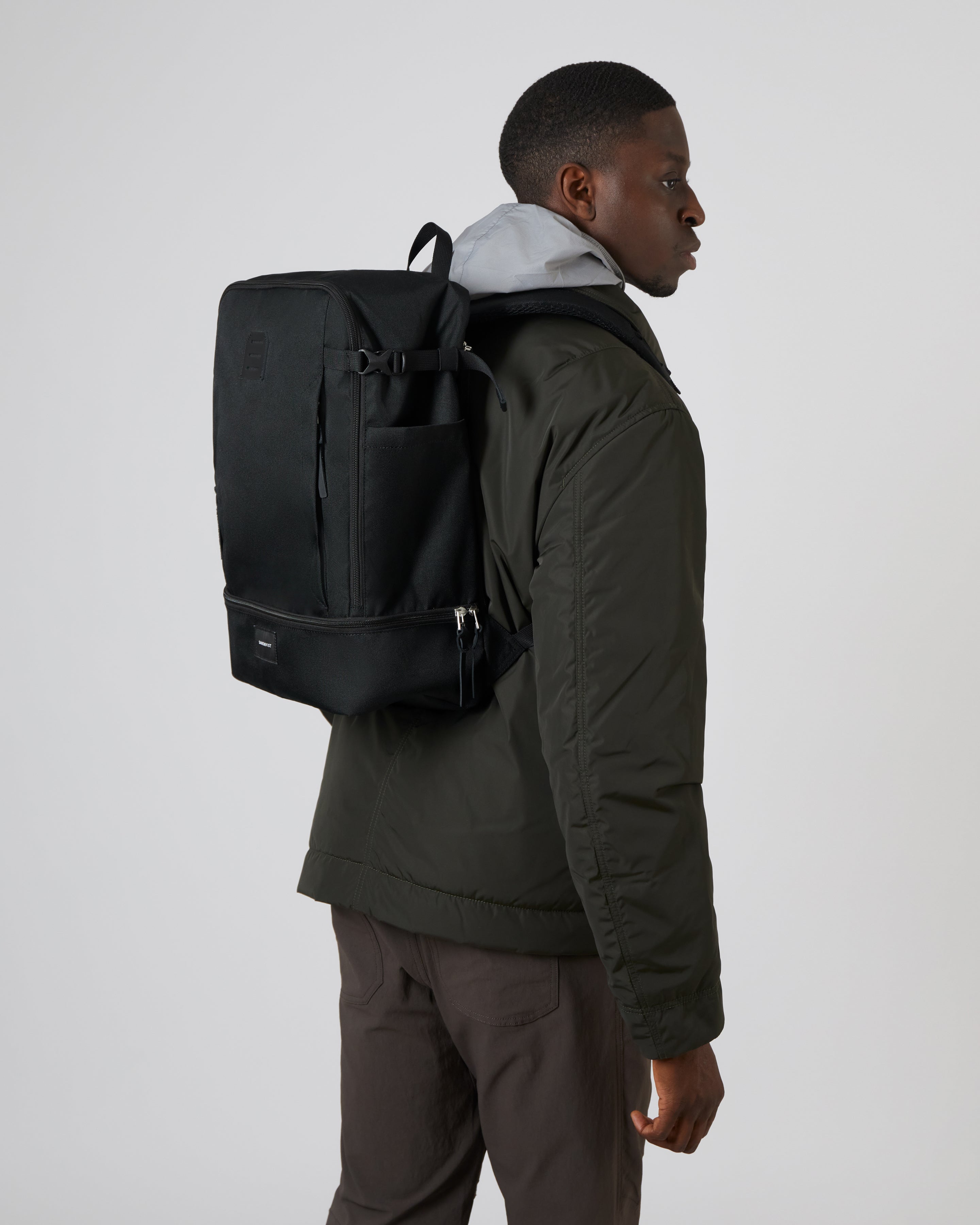 Sandqvist Alde Backpack in Black SQA2179 | Shop from eightywingold an official brand partner for Sandqvist Canada and US. 