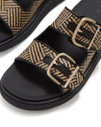 Gen-FF Buckle Graphic-Weave Two-Bar Slides
