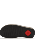 Lulu Lux Graphic-Weave Leather Cross Slides