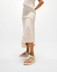 Lulu Marbled-Stone Toe-Post Sandals