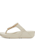 Lulu Marbled-Stone Toe-Post Sandals