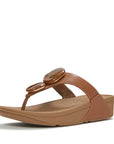 Lulu Marbled-Stone Toe-Post Sandals