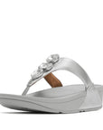 Lulu Ultra-Jewel Metallic Toe-Post Sandals
