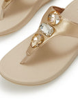 Lulu Ultra-Jewel Metallic Toe-Post Sandals