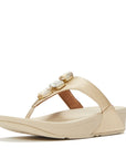 Lulu Ultra-Jewel Metallic Toe-Post Sandals