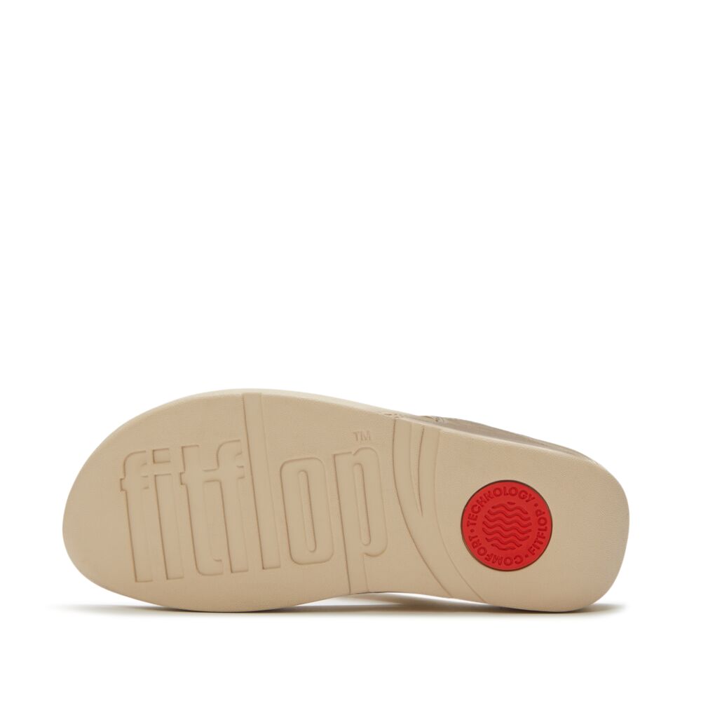Lulu Ultra-Jewel Metallic Toe-Post Sandals