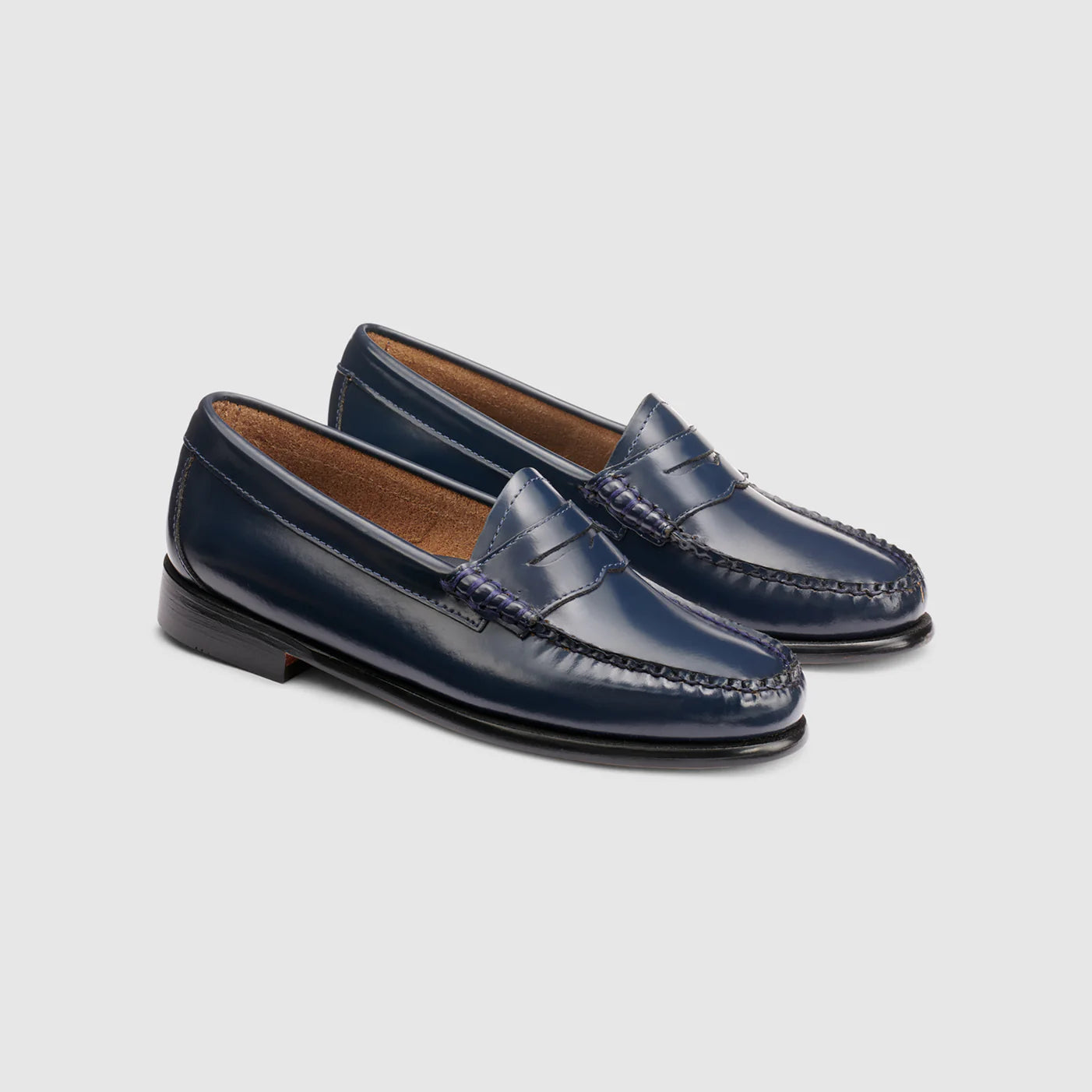 G.H. Bass Whitney Weejuns Loafer in Navy BAX1W001 | Shop from eightywingold an official brand partner for G.H. Bass Canada and US.