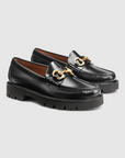 GH BASS Lincoln Super Bit Super Lug Weejuns Loafer in Black BAZ4W438 | Shop from eightywingold an official brand partner for GH Bass Canada and US.