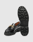 GH BASS Lincoln Super Bit Super Lug Weejuns Loafer in Black BAZ4W438 | Shop from eightywingold an official brand partner for GH Bass Canada and US.