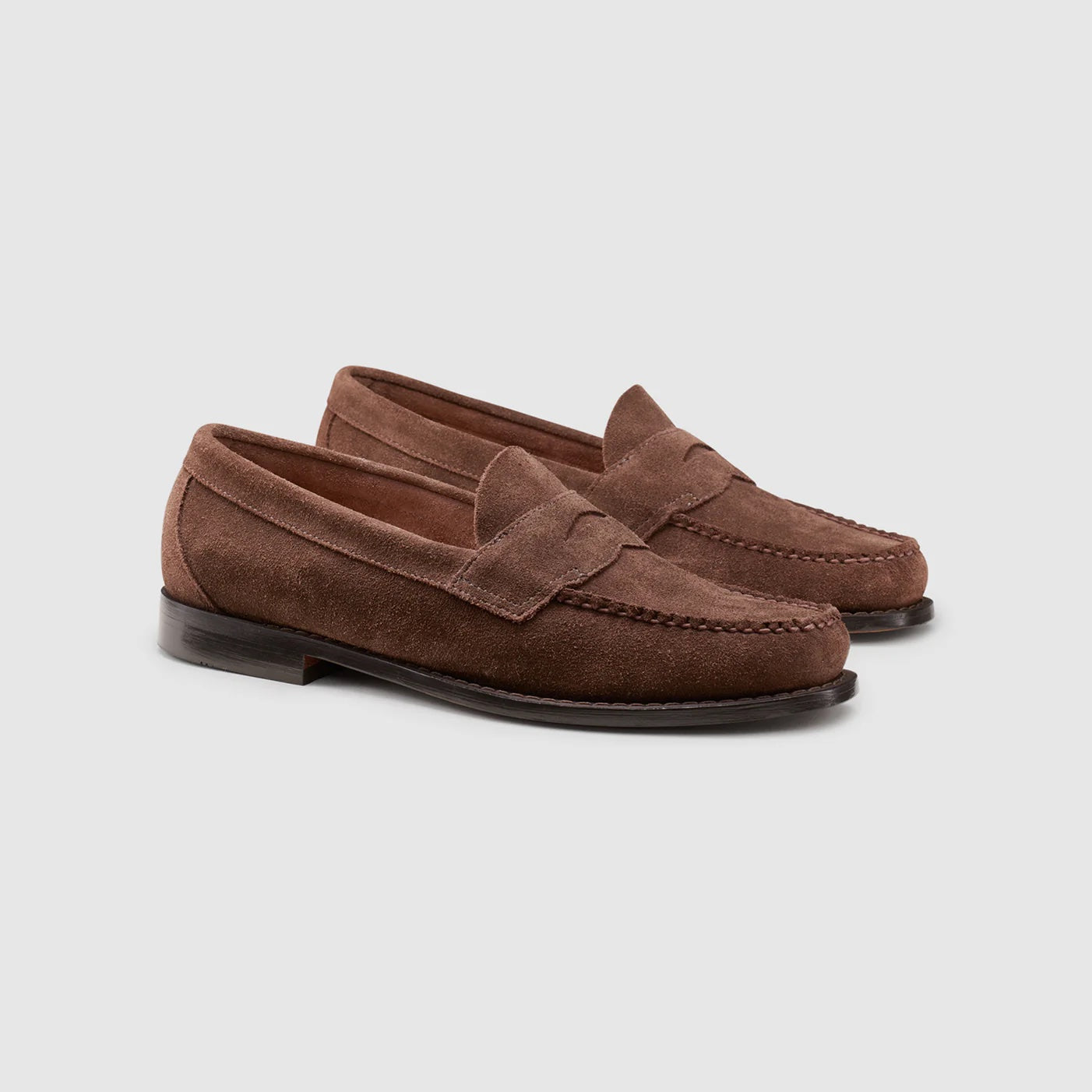 GH BASS Logan Suede Weejuns Loafer in Brown BAZ4W493 | Shop from eightywingold an official brand partner for GH Bass Canada and US.