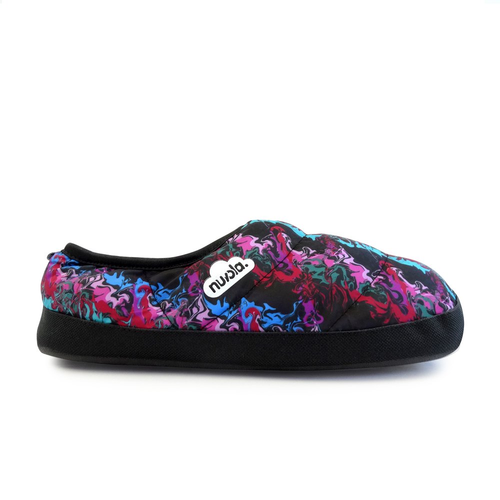 Nuvola Classic Print Slippers in Ink Fuchsia CNCLPR20INK21 FROM EIGHTYWINGOLD - OFFICIAL BRAND PARTNER