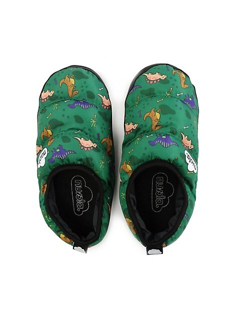 Classic Print Kids Slippers in Cosmo Green CNCLPR20OSO FROM EIGHTYWINGOLD - OFFICIAL BRAND PARTNER