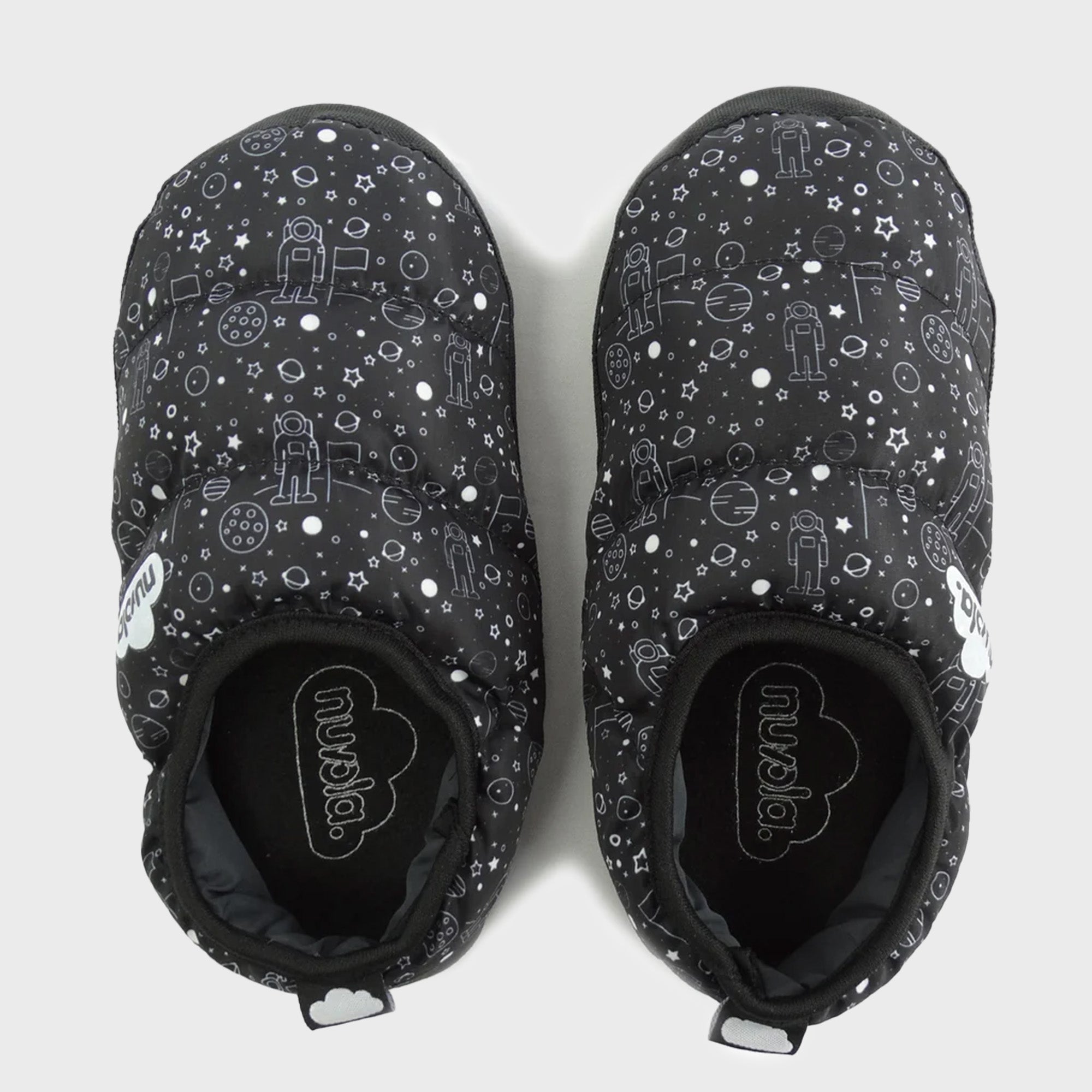Nuvola Classic Print Kids Slippers in Space Black CNSPCE10 FROM EIGHTYWINGOLD - OFFICIAL BRAND PARTNER