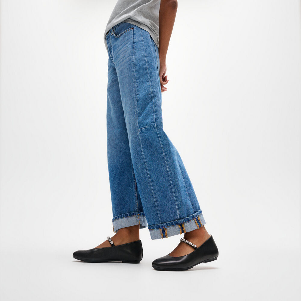 Delicato Pearls-And-Crystal Soft Leather Ballerinas