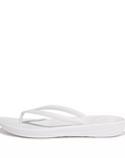 FITFLOP Iqushion Ergonomic Flip-Flops in White E54  | Shop from eightywingold an official brand partner for Fitflop Canada and US.