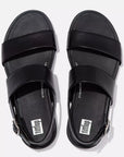 GRACIE Leather Back-Strap Sandals in Black
