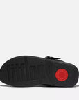 LULU Adjustable Leather Toe-Posts in Black