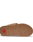 F-MODE Knot Soft-Leather Flatform Back-Strap Sandals