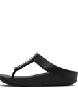 Fino Pearls-And-Crystal Toe-Post Sandals