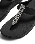 Fino Pearls-And-Crystal Toe-Post Sandals