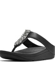 Fino Pearls-And-Crystal Toe-Post Sandals