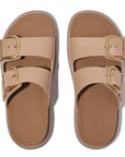 Gen-FF Buckle Two-Bar Leather Slides