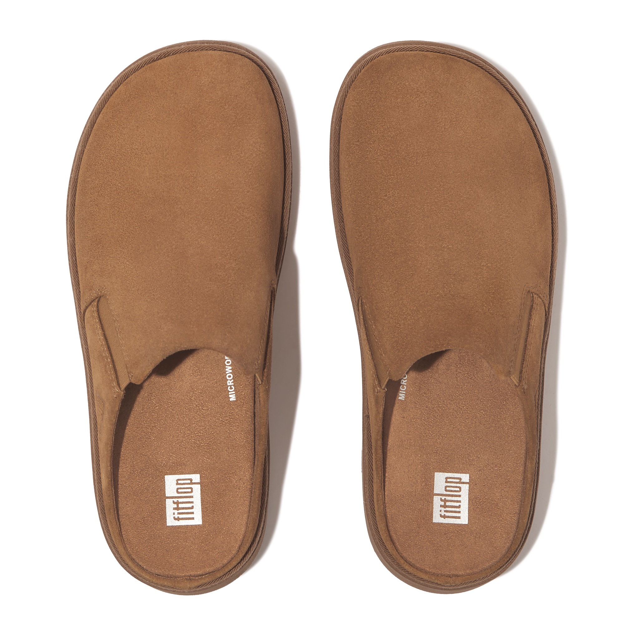 FITFLOP Gen-FF Elasticated Suede Mules in Light Tan IF6 | Shop from eightywingold an official brand partner for Fitflop Canada and US.