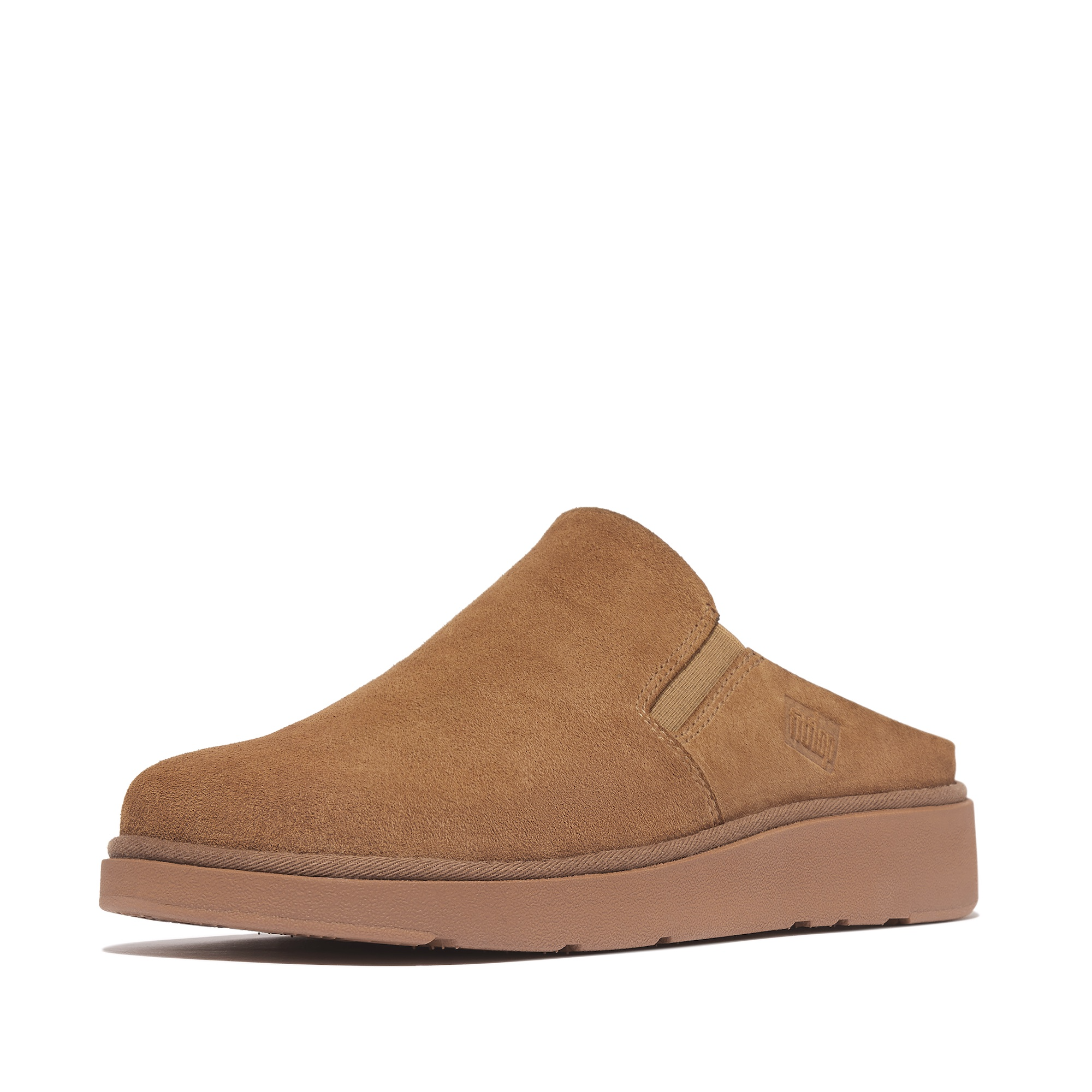 FITFLOP Gen-FF Elasticated Suede Mules in Light Tan IF6 | Shop from eightywingold an official brand partner for Fitflop Canada and US.