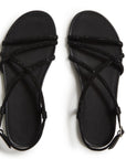 Gracie Crystal Strappy Back-Strap Sandals