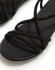 Gracie Crystal Strappy Back-Strap Sandals