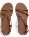 Gracie Leather Strappy Back-Strap Sandals