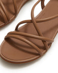 Gracie Leather Strappy Back-Strap Sandals