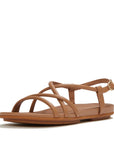 Gracie Leather Strappy Back-Strap Sandals