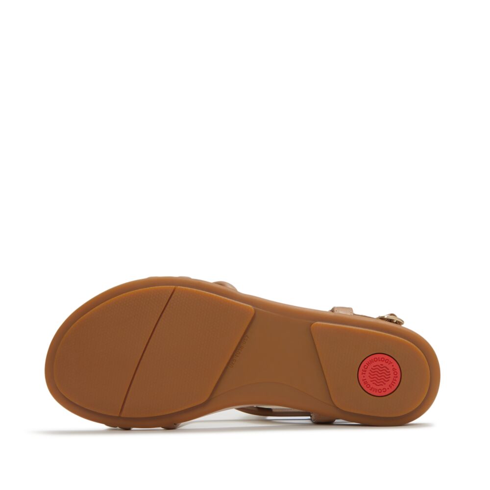 Gracie Leather Strappy Back-Strap Sandals