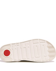 FITFLOP Gen-Ff Buckle Two-Bar Leather Slides in White HE8 | Shop from eightywingold an official brand partner for Fitflop Canada and US.