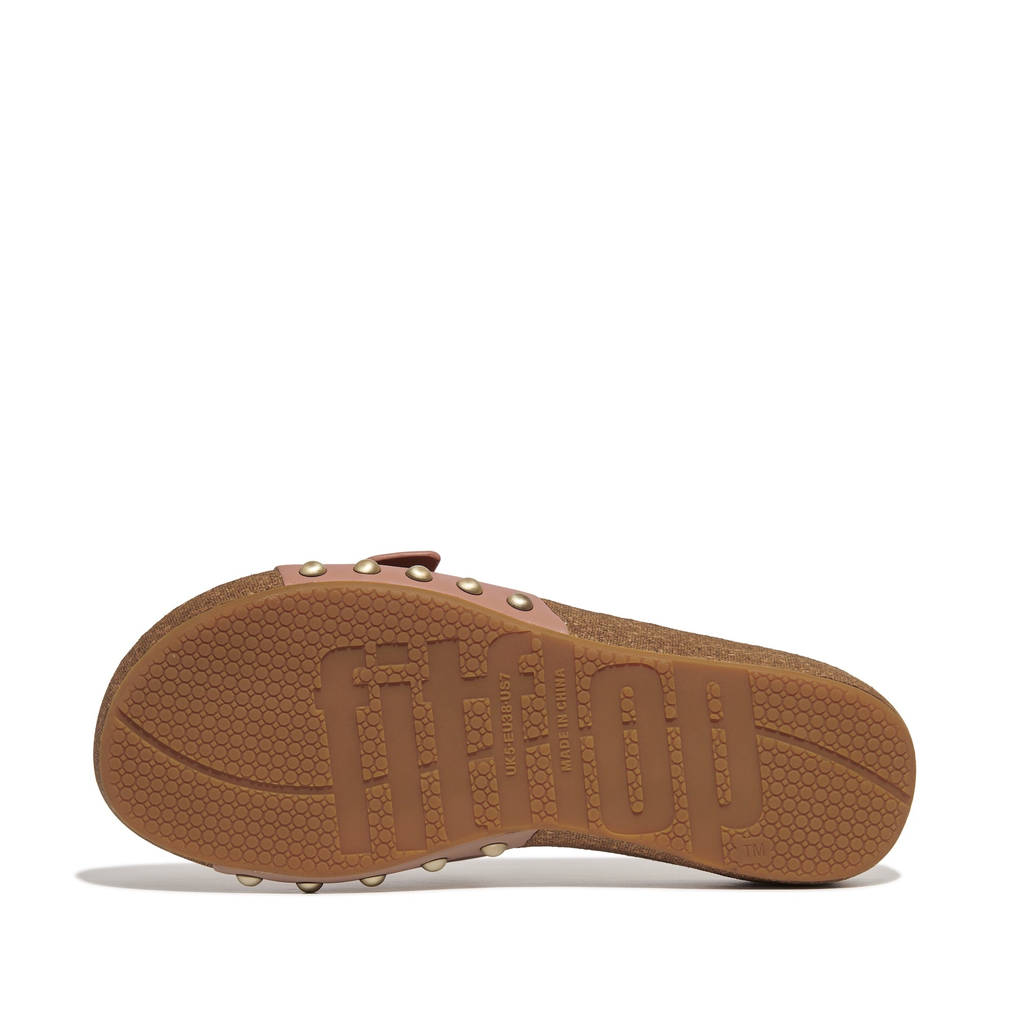 FITFLOP Iqushion Adjustable Buckle Leather Slides in Light Brown HF1  | Shop from eightywingold an official brand partner for Fitflop Canada and US.