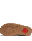 Comfortable and stylish FitFlop HX2 194 Urban White sandals for Canadian women – featuring leather upper, recycled metal accents, and triple-density sole.