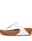 FITFLOP Lulu Leather Toe Post in White I88 | Shop from eightywingold an official brand partner for Fitflop Canada and US.