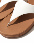 FITFLOP Lulu Leather Toe Post in White I88 | Shop from eightywingold an official brand partner for Fitflop Canada and US.